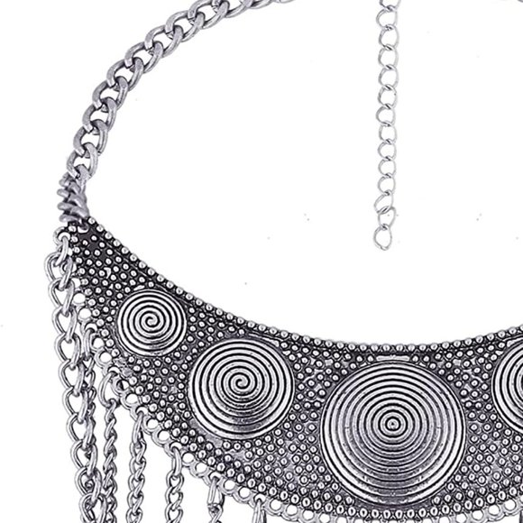 Free People ⭐️ Grand Silver Necklace! - Picture 2 of 6